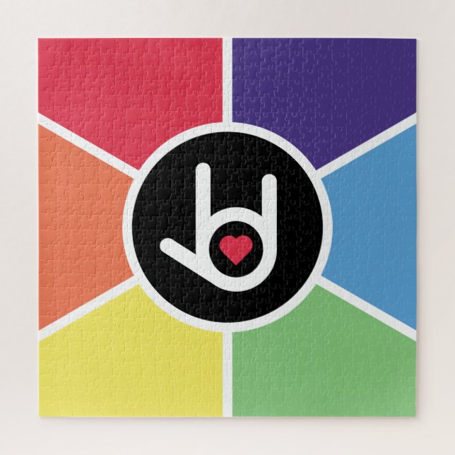 Puzzle Te Amo, Arcoiris (Vertical)