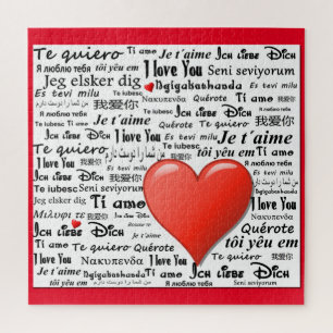 Puzzle Te amo en muchos idiomas