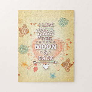 Puzzle Te Amo Hasta La Luna Y De Regreso