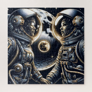 Puzzle Te Amo hasta la Luna y de Regreso   Astronautas