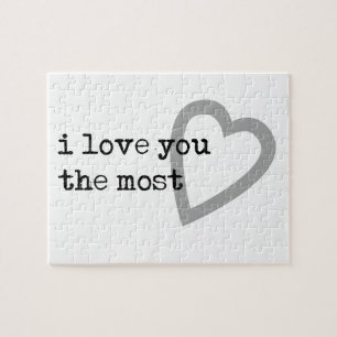 Puzzle te amo más corazón lindo