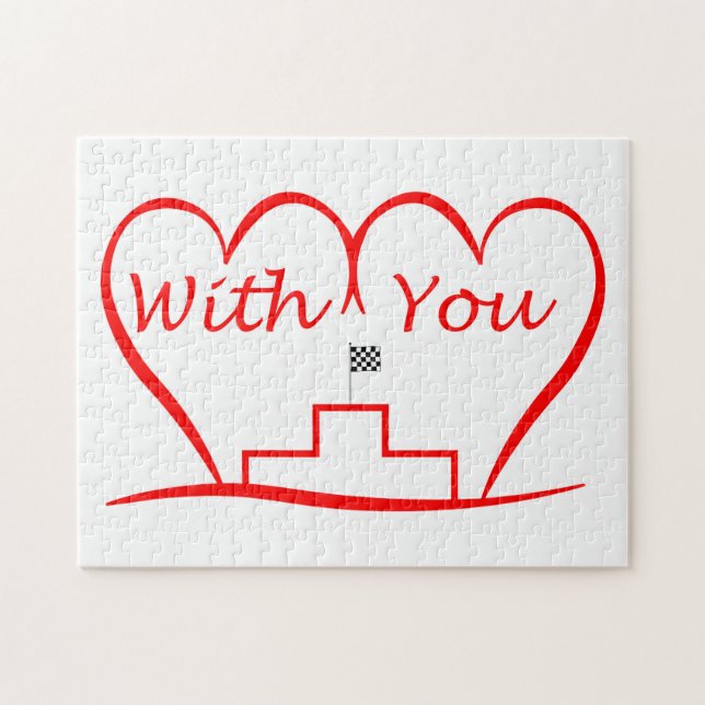 Puzzle Te amo, mit dir zusammen erfolgreich (Horizontal)