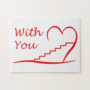 Puzzle Te amo, mit dir zusammen muere Treppe hinauf