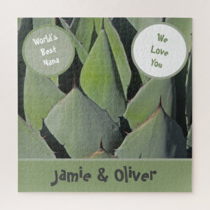 Puzzle Te amo Nana Green Plant Desert Southwest Grandma