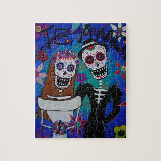 PUZZLE TE AMO WEDDING DIA DE LOS MUERTOS (Vertical)