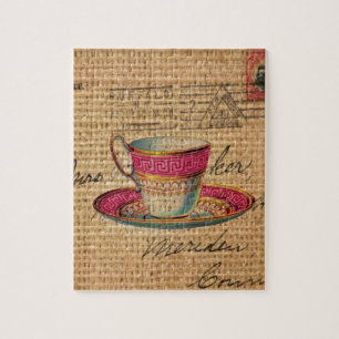 Puzzle Té de campo ruidoso fiesta de té victorioso rosa