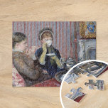 Puzzle Té De Cinco O'Clock | Mary Cassatt<br><div class="desc">El té Five O'Clock Tea (1880) de Mary Cassatt retrata a dos mujeres elegantemente vestidas que disfrutan de un té por la tarde en un ambiente tranquilo y refinado. La pintura resalta la atención de Cassatt al detalle y su hábil uso de la luz y la sombra para crear una...</div>