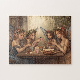Puzzle Té de hadas del 4 de julio Vintage Cottagecore Pat