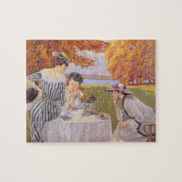 Puzzle té por la tarde en el parque