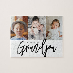 Puzzle Te queremos abuelo Fotos de los nietos