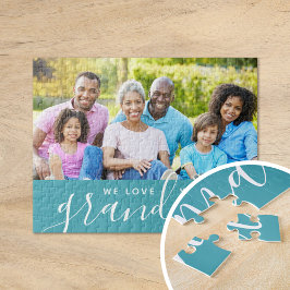 Puzzle Te queremos regalo de foto de Personalizado de la