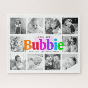 Puzzle Te quiero Bubbie Rainbow 10 Collage de fotos moder