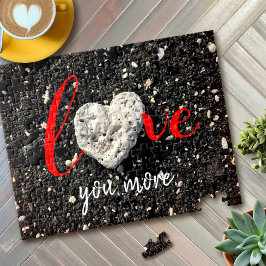 Puzzle Te quiero más en Hawaii Beach Coral Heart Rock Pho