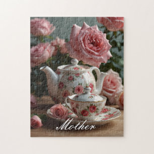 Puzzle Té Rosa de col rosa