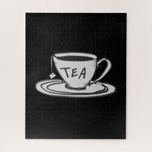 Puzzle Tea Lover Drawing Minimalista