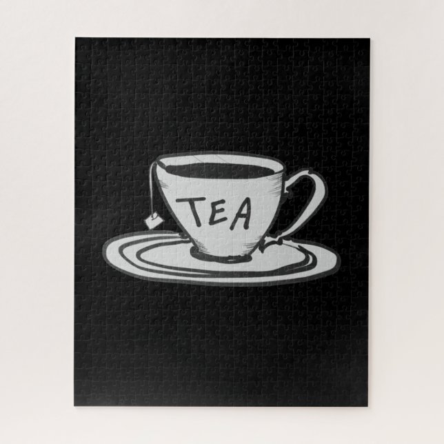 Puzzle Tea Lover Drawing Minimalista (Vertical)