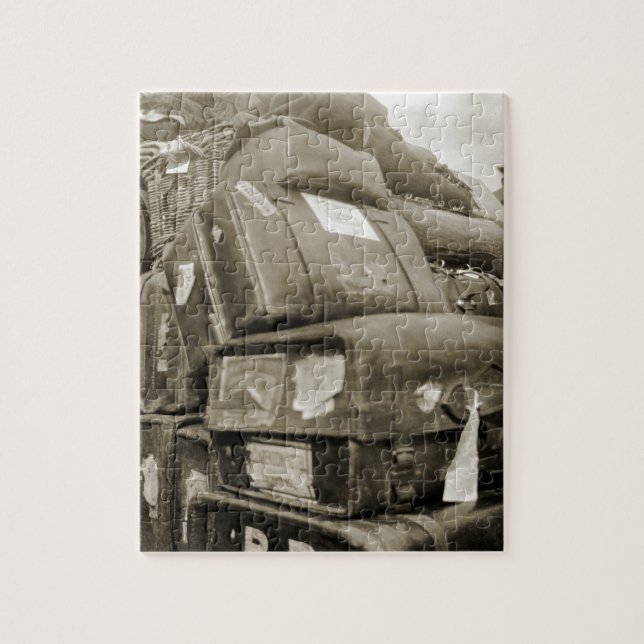 PUZZLE TEAMSTER WAGON SUITCASE DE LOS AÑOS 1890 (Vertical)