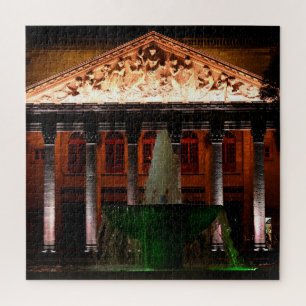 Puzzle Teatro Delgollado, Guadalajara, México de Noche