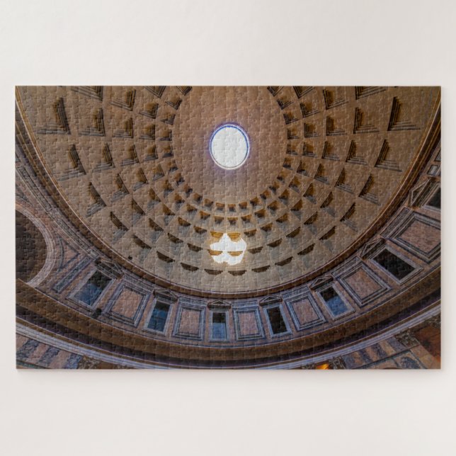 Puzzle Techo interior panteón con agujero, Roma, Italia (Horizontal)