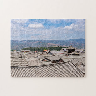 Puzzle Techos de baldosas tradicionales chinas, Dalí, Yun