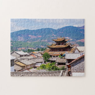 Puzzle Techos de baldosas tradicionales chinas, Dalí, Yun