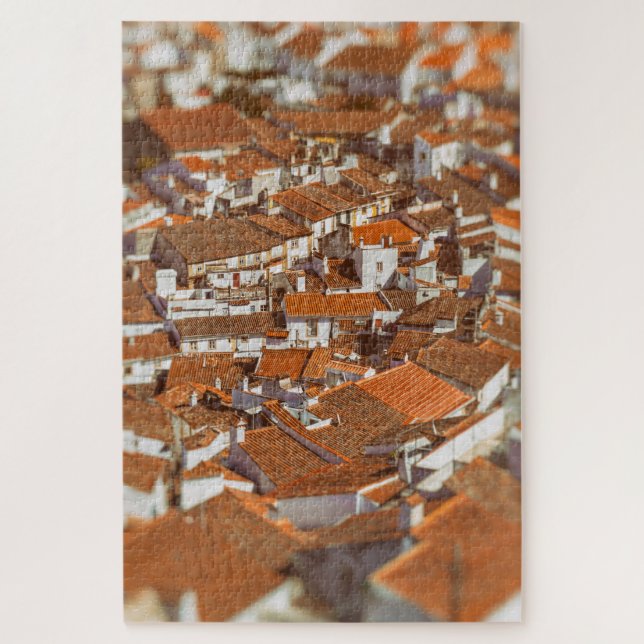 Puzzle Techos de Castelo de Vide. Alentejo, Portugal. (Vertical)