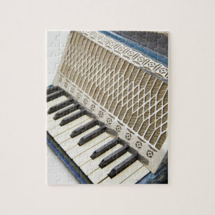 Puzzle Teclado antiguo del acordeón