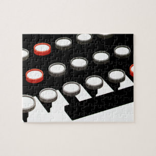 Puzzle Teclado de máquina de escribir antigua de negocios