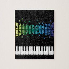 Puzzle Teclado instrumental de piano musical multicolor