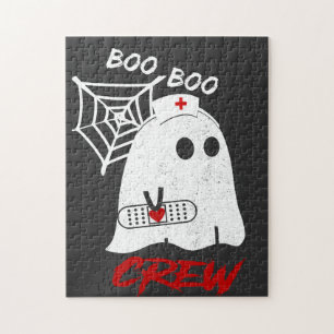 Puzzle Tee del equipo de enfermeras de Boo, enfermera de