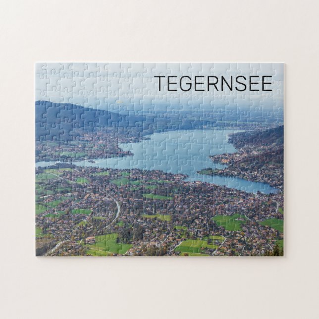 Puzzle Tegernsee Bavaria Lake Germany Panorama Souvenir (Horizontal)
