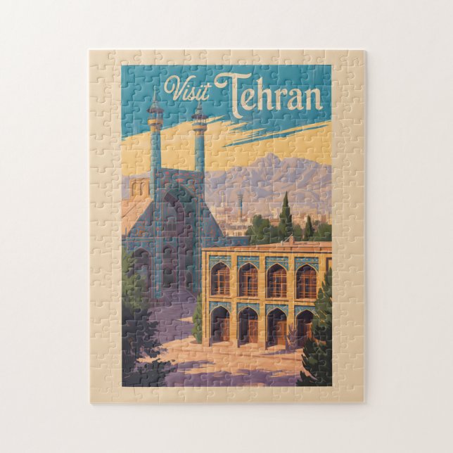 Puzzle Teherán Irán Viajes del Ilustracion del Palacio de (Vertical)