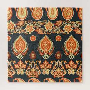 Puzzle Tejido étnico oriental de Paisley