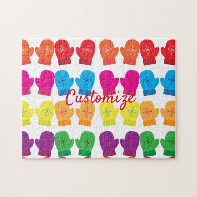 Puzzle Tejido multicolor Mittens Thunder_Cove (Horizontal)