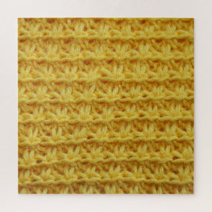 Puzzle Tela de punto amarillo: textura rayada.
