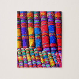 Puzzle Tela tejida de colores