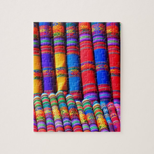 Puzzle Tela tejida de colores (Vertical)