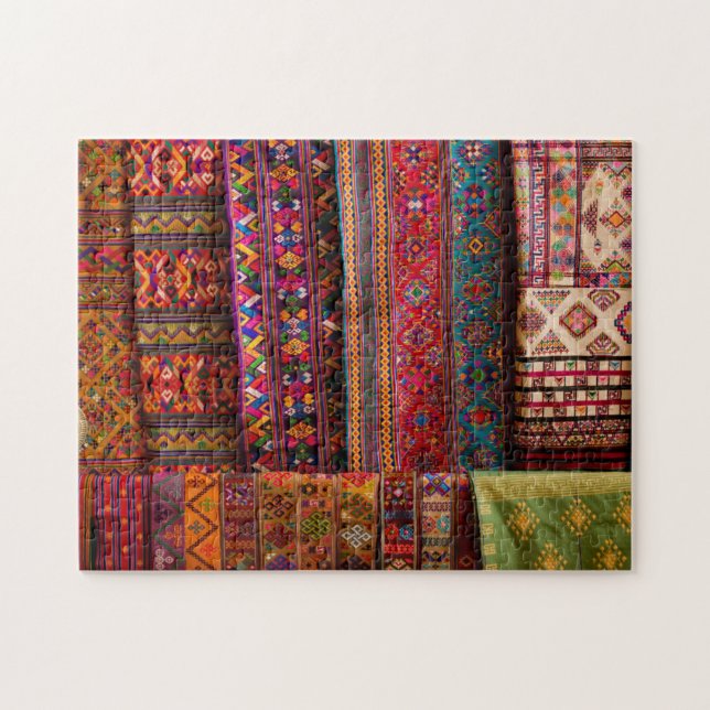 Puzzle telas de Bután a la venta (Horizontal)