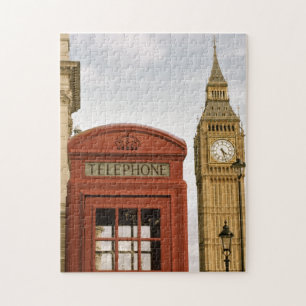 Puzzle Telephone Box and Tower of Big Ben