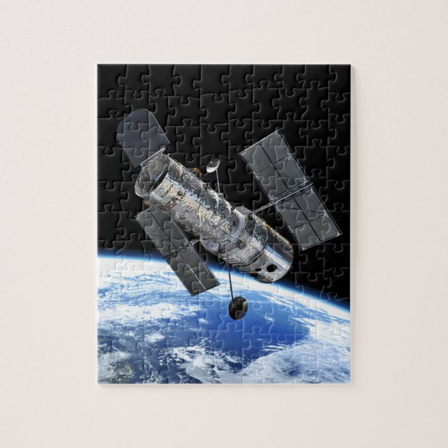 Puzzle Telescopio Espacial Hubble en órbita terrestre Fot (Vertical)