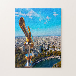 Puzzle Telescopio Torre Eiffel París.