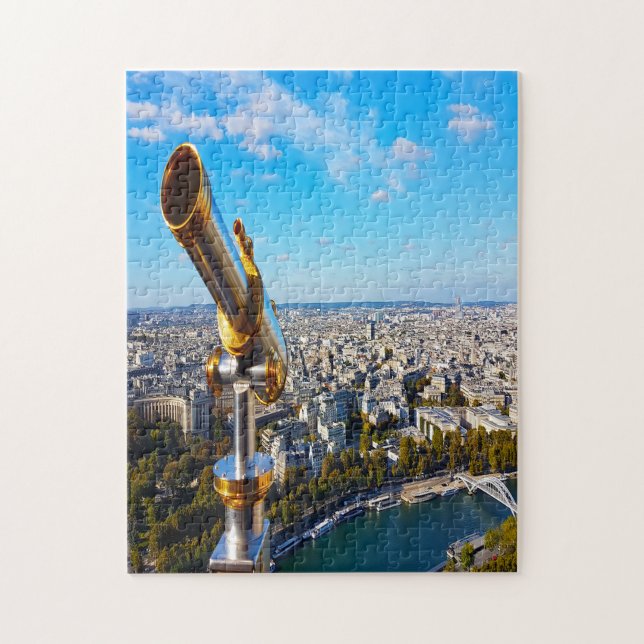Puzzle Telescopio Torre Eiffel París. (Vertical)