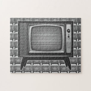 Puzzle Televisor Retro de Pop Art