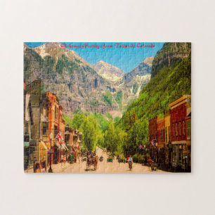 Puzzle Telluride colorado. Saludos de Navidad