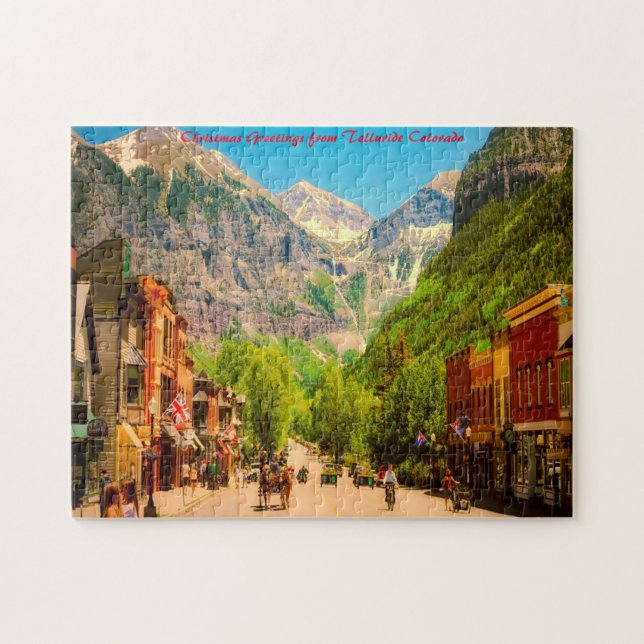 Puzzle Telluride colorado. Saludos de Navidad (Horizontal)