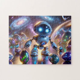 Puzzle Tema de galaxia espacial de droid de Pascua regalo