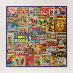 PUZZLE TEMA DE ILUSTRACIONES CIRCO VINTAGE
