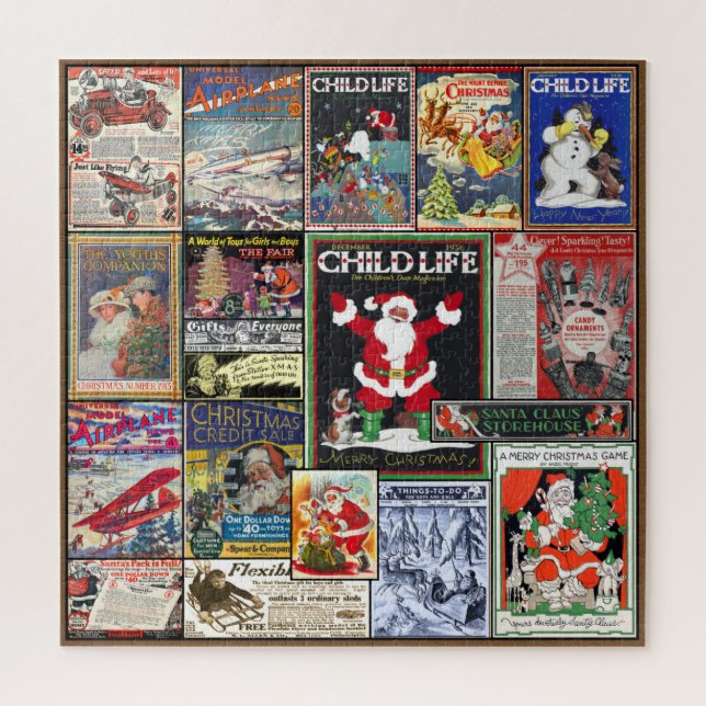 PUZZLE TEMA DE PUBLICIDAD DE VINTAGE HOLIDAY (Vertical)
