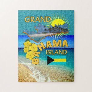 Puzzle Tema de viajes de la isla Gran Bahama