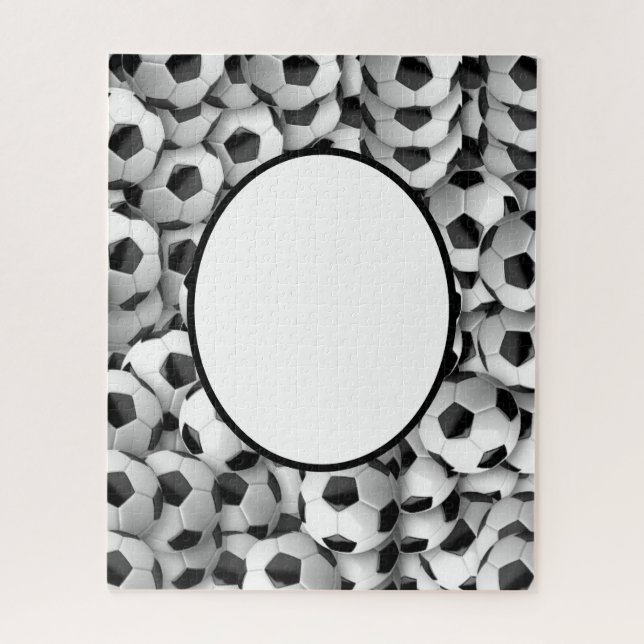 Puzzle Tema del fútbol personalizado (Vertical)